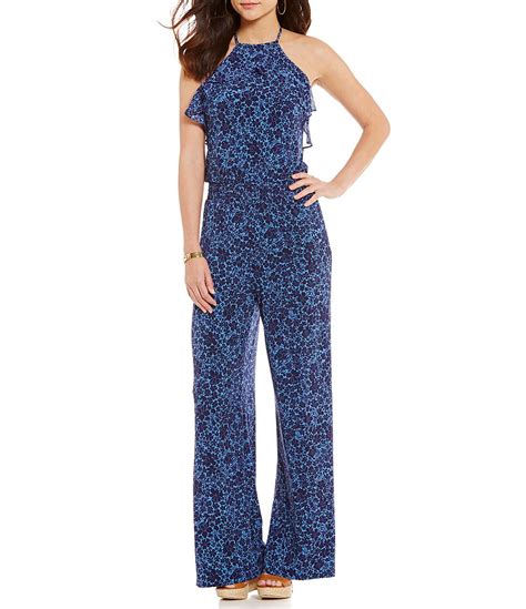 michael kors long sleeve jumpsuit|michael kors embellished halter jumpsuit.